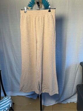 Zenana Women’s Wide-Leg Knit Pants in  Sand Beige